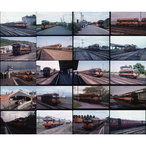 567 - Railway. Overseas Traction - IRELAND. A good collection of 27 x 35mm, Kodachrome colour slides. The ... 