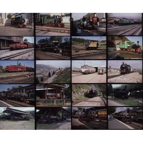 568 - Railway. Overseas Traction - BRAZIL, SPAIN, GERMANY. A small collection of 33 x 35mm, colour slides,... 