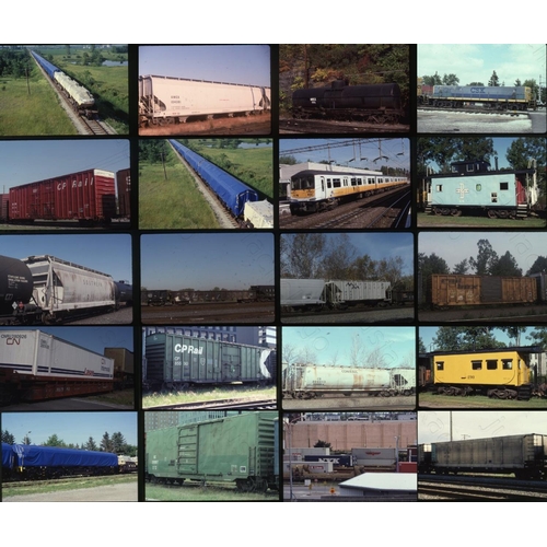 574 - Railway. Overseas Rolling Stock - U.S.A./CANADA. A good quality selection of 91 x 35mm, mostly Kodac... 