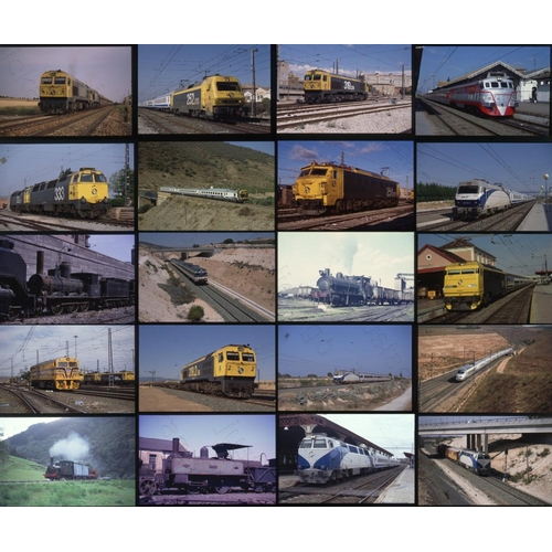 576 - Railway. Overseas Traction - SPAIN. A good quality selection of 46 x 35mm, Agfachrome colour slides.... 