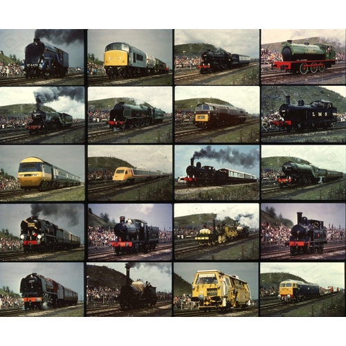 580 - Railway. Heritage Steam. A small collection of 40 x 35mm DUPLICATE colour slides, on Kodak film stoc... 