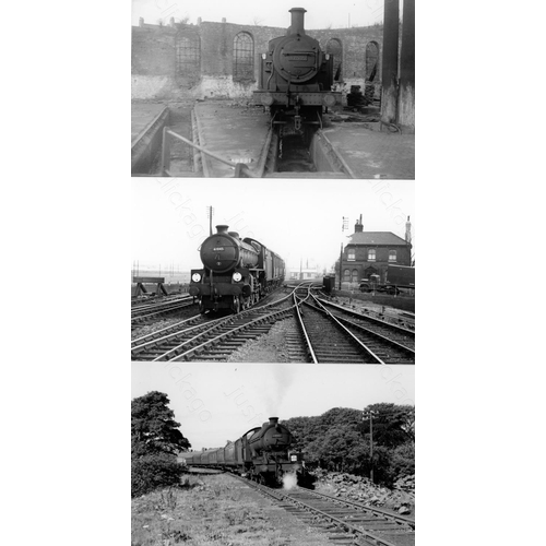 6 - Railway. B.R. Steam. A box of Approx. 700, black and white, postcard size prints. The prints feature...