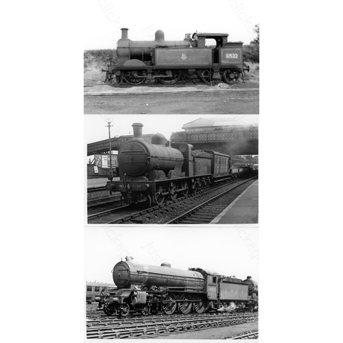 6 - Railway. B.R. Steam. A box of Approx. 700, black and white, postcard size prints. The prints feature...