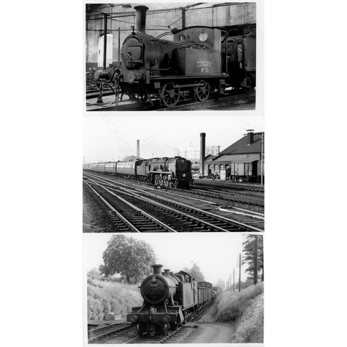 6 - Railway. B.R. Steam. A box of Approx. 700, black and white, postcard size prints. The prints feature...