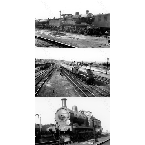 6 - Railway. B.R. Steam. A box of Approx. 700, black and white, postcard size prints. The prints feature...