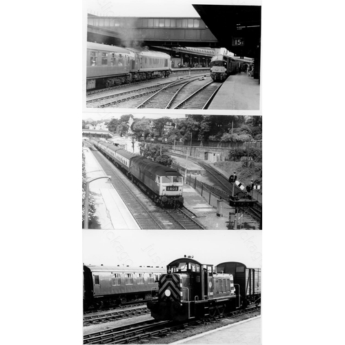 6 - Railway. B.R. Steam. A box of Approx. 700, black and white, postcard size prints. The prints feature...