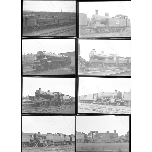 69 - Railway. B.R. Steam. A selection of approx. 57 x medium format, black and white, negatives. The nega... 