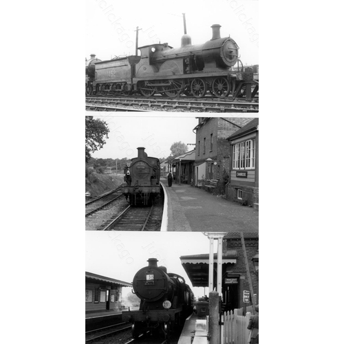 7 - Railway. B.R. Steam. A box of Approx. 800, black and white, postcard size prints. The prints feature...