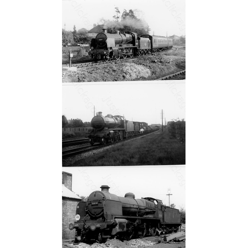 7 - Railway. B.R. Steam. A box of Approx. 800, black and white, postcard size prints. The prints feature...