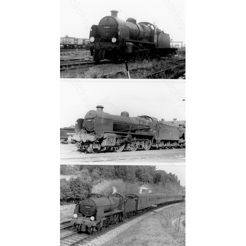 7 - Railway. B.R. Steam. A box of Approx. 800, black and white, postcard size prints. The prints feature...