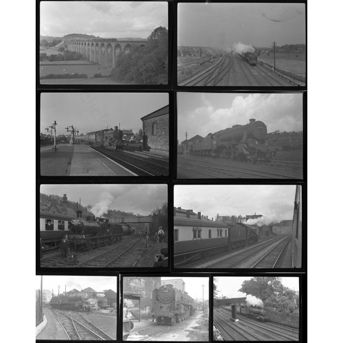 72 - Railway. B.R. Steam. A selection of approx. 100 assorted sizes, black and white, negatives. The nega... 