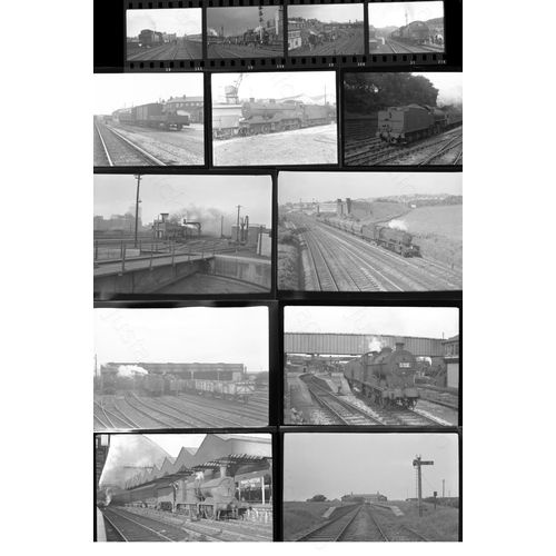 72 - Railway. B.R. Steam. A selection of approx. 100 assorted sizes, black and white, negatives. The nega... 