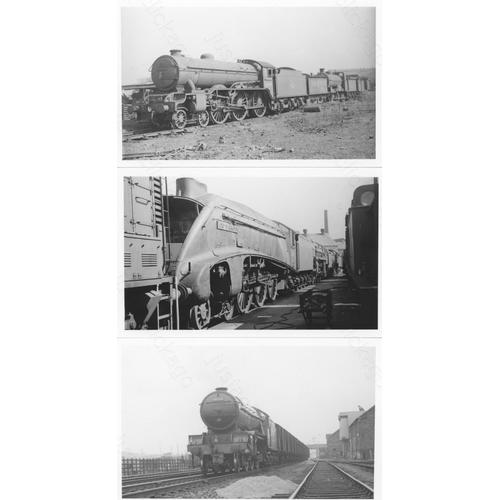 76 - Railway. B.R. Steam. A good collection of approx. 150, black and white, postcard size darkroom print... 