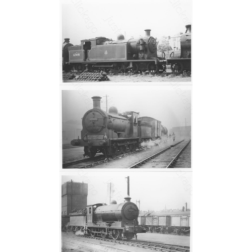 76 - Railway. B.R. Steam. A good collection of approx. 150, black and white, postcard size darkroom print... 