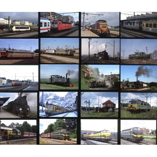 79 - Railway. Overseas Traction. A collection of approx. 390  x 35mm colour slides, on Fujichrome film st... 