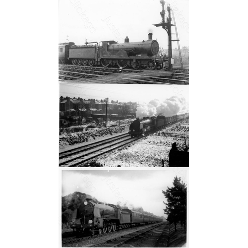 8 - Railway. B.R. Steam. A box of Approx. 750, black and white, postcard size prints. The prints feature... 