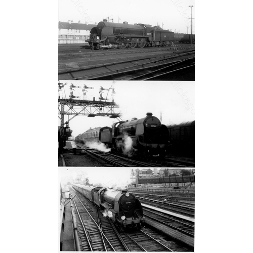 8 - Railway. B.R. Steam. A box of Approx. 750, black and white, postcard size prints. The prints feature... 