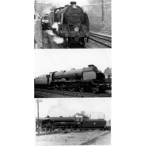 8 - Railway. B.R. Steam. A box of Approx. 750, black and white, postcard size prints. The prints feature... 