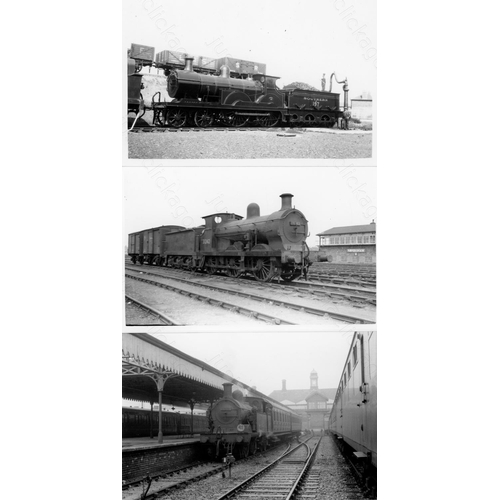 8 - Railway. B.R. Steam. A box of Approx. 750, black and white, postcard size prints. The prints feature... 