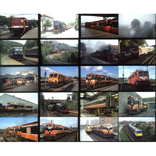 80 - Railway. Overseas Traction. A collection of approx. 390  x 35mm colour slides, on Fujichrome film st... 