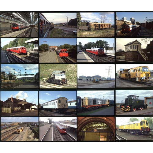 82 - Railway. London Transport and Infrastructure. A large collection of approx. 440 x 35mm, colour slide... 