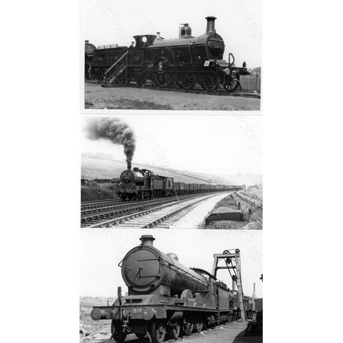 9 - Railway. B.R. Steam. A box of Approx. 650, black and white, postcard size prints. The prints feature...