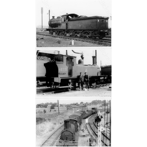 9 - Railway. B.R. Steam. A box of Approx. 650, black and white, postcard size prints. The prints feature...