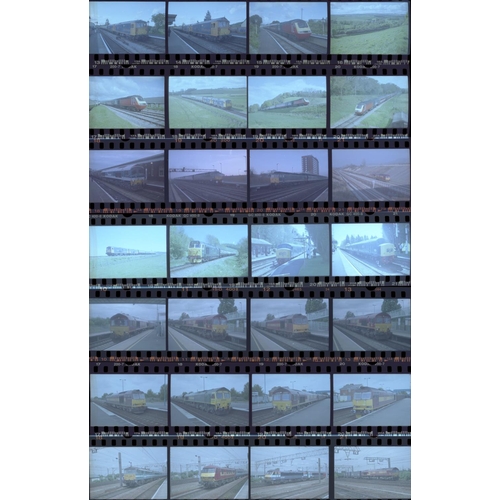 18 - Railway. Modern Traction. A collection of approx. 270 x 35mm colour negatives (mostly in strips), fr... 