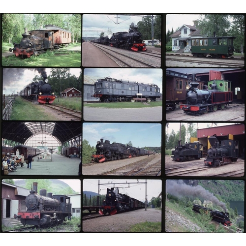 22 - Railway. Overseas Traction - DENMARK, SWEDEN, NORWAY. A good collection of 200+ x 35mm, Kodachrome c...