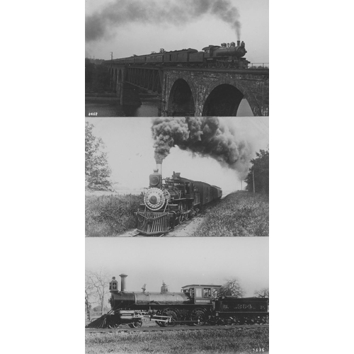 26 - Railway. A collection of approx. 110 original postcards, featuring mainly steam locomotive views fro... 