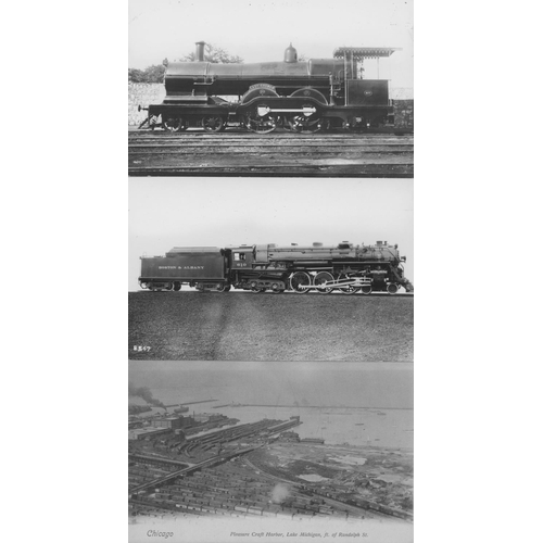 26 - Railway. A collection of approx. 110 original postcards, featuring mainly steam locomotive views fro... 