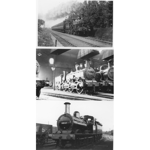 35 - Railway. B.R. Steam. A box of Approx. 650, black and white, postcard size prints. The prints are sli... 