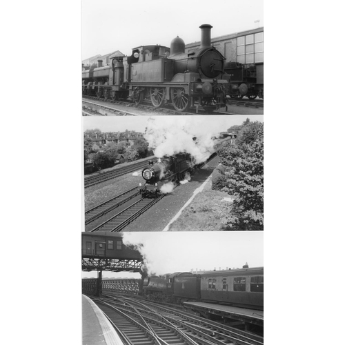 36 - Railway. B.R. Steam. A box of Approx. 700, black and white, postcard size prints. The prints are sli...