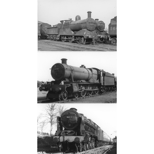 36 - Railway. B.R. Steam. A box of Approx. 700, black and white, postcard size prints. The prints are sli...