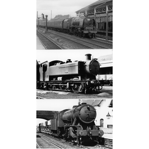 37 - Railway. B.R. Steam. A box of Approx. 700, black and white, postcard size prints. The prints are sli... 