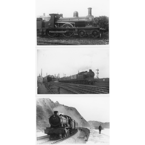 37 - Railway. B.R. Steam. A box of Approx. 700, black and white, postcard size prints. The prints are sli... 