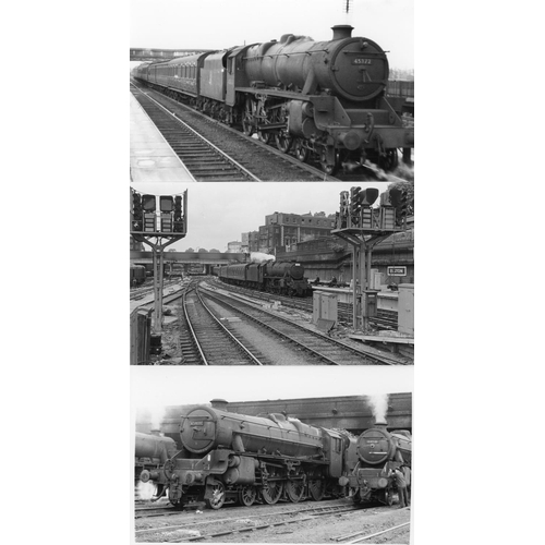 38 - Railway. B.R. Steam. A box of Approx. 750, black and white, postcard size prints. The prints are sli... 