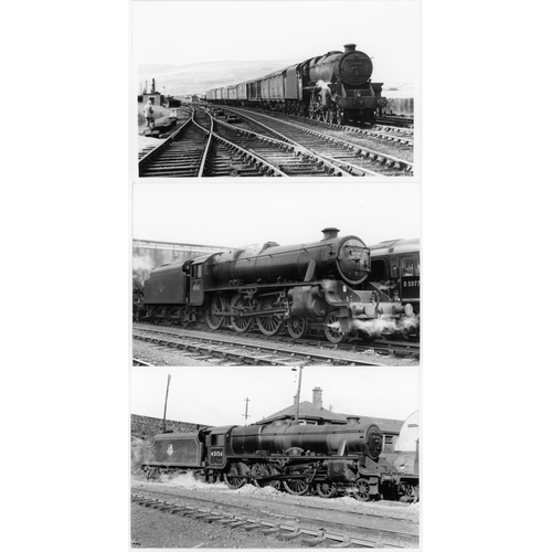 38 - Railway. B.R. Steam. A box of Approx. 750, black and white, postcard size prints. The prints are sli... 