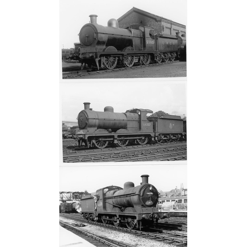 39 - Railway. B.R. Steam. A box of Approx. 750, black and white, postcard size prints. The prints are sli...