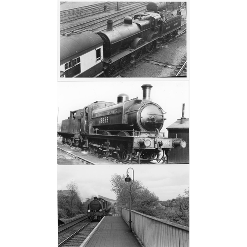 40 - Railway. B.R. Steam. A box of Approx. 700, black and white, postcard size prints. The prints are sli... 