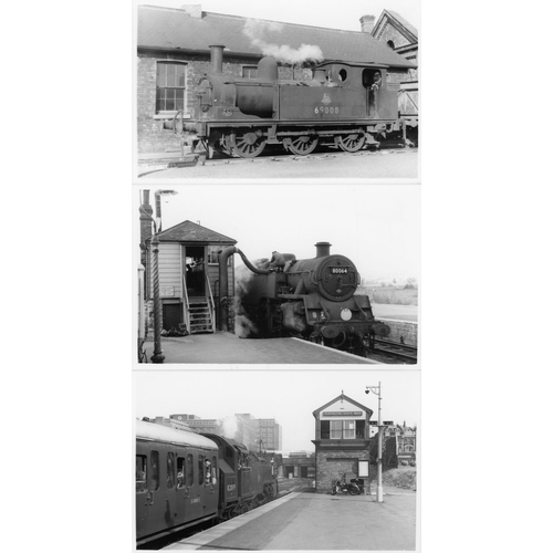 40 - Railway. B.R. Steam. A box of Approx. 700, black and white, postcard size prints. The prints are sli... 