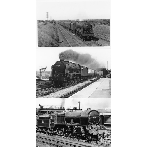 42 - Railway. B.R. Steam. A box of Approx. 750, black and white, postcard size prints. The prints are sli... 