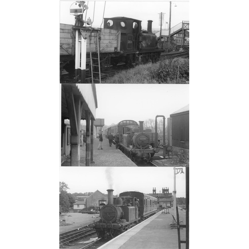 43 - Railway. B.R. Steam. A box of Approx. 750, black and white, postcard size prints. The prints are sli...