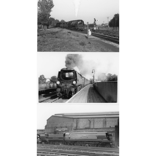 43 - Railway. B.R. Steam. A box of Approx. 750, black and white, postcard size prints. The prints are sli...