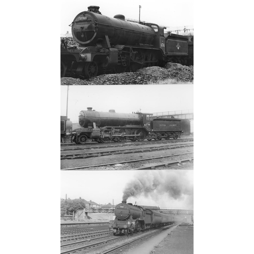 44 - Railway. B.R. Steam. A box of Approx. 750, black and white, postcard size prints. The prints are sli... 