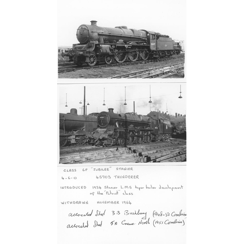 535 - Railway. B.R. Steam. A large box of approx. 1400, black and white, mostly, postcard size prints. The... 