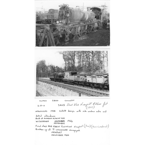 536 - Railway. B.R. Steam with some modern traction. A large box of approx. 1400, black and white, mostly,... 