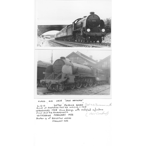 537 - Railway. B.R. Steam. A large box of approx. 1400, black and white, mostly, postcard size prints. The... 