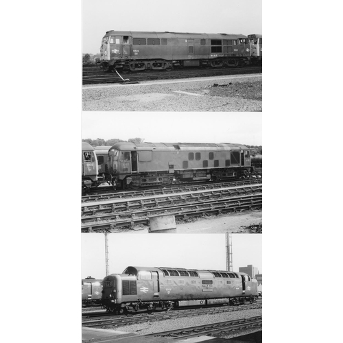 538 - Railway. B.R. Steam with some modern traction. A large box of approx. 1000+, black and white, mostly... 