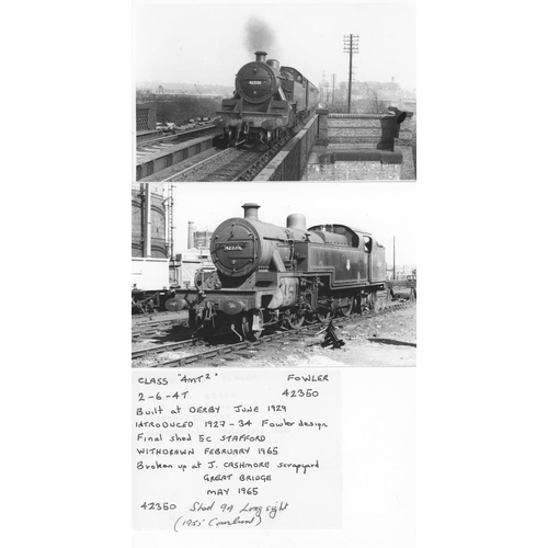 538 - Railway. B.R. Steam with some modern traction. A large box of approx. 1000+, black and white, mostly... 